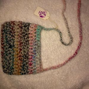 BRAND NEW multicolor crochet bag